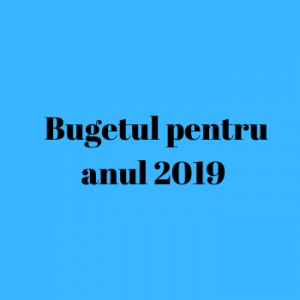 Bugetul 2019